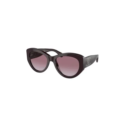 Chanel , Red Frame with Violet and Blue Gradient Lenses ,Red unisex, Sizes: