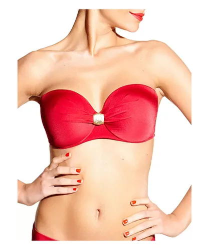 Chantelle Womens Cleopatra Bandeau Bikini Top - Red