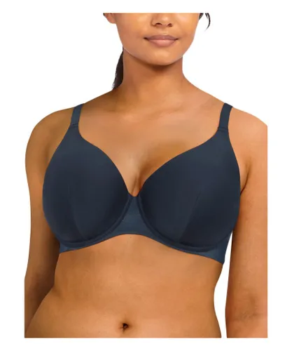 Chantelle Womens Prime Underwired Full Cup Bra - Blue