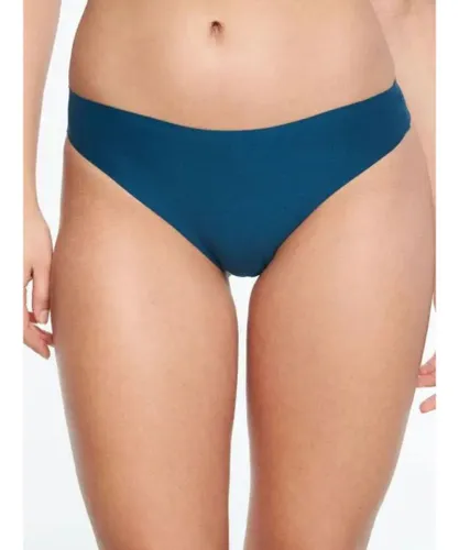 Chantelle Womens SoftStretch String Thong - Blue Polyamide - One