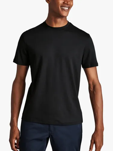 Charles Tyrwhitt Cotton Short Sleeve T-Shirt - Black - Male