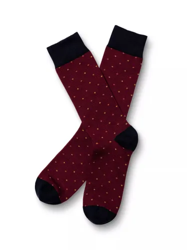 Charles Tyrwhitt Geo & Spot Socks, Red - Red - Male