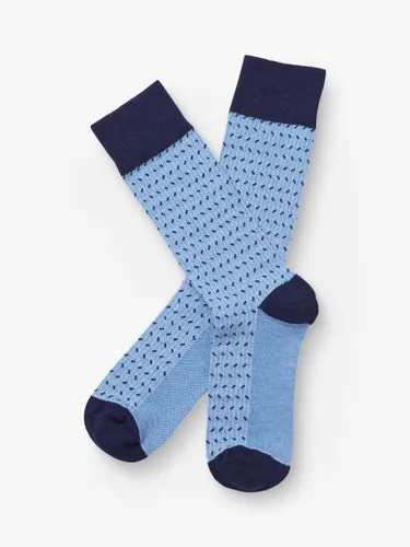 Charles Tyrwhitt Herringbone Socks - Cornflower Blue - Male