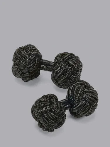 Charles Tyrwhitt Knot Cufflinks - Black - Male