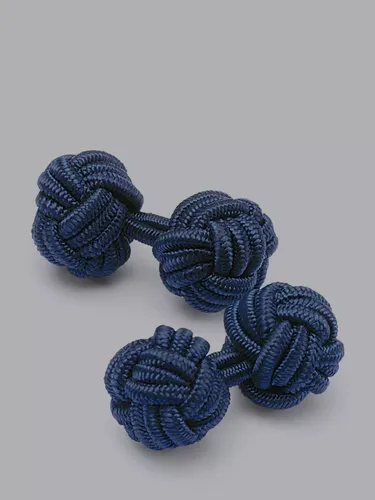 Charles Tyrwhitt Knot Cufflinks - Navy - Male