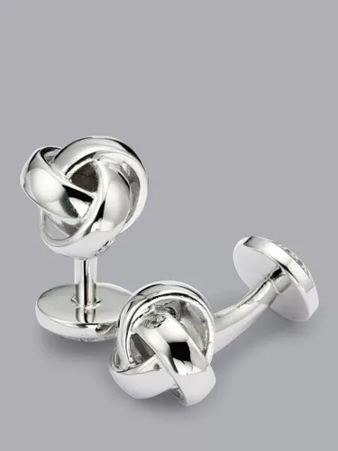 Charles Tyrwhitt Metal Knot Cufflinks - Silver - Male