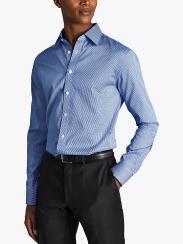 Charles Tyrwhitt Non-Iron Puppytooth Slim Fit Shirt - Royal - Male