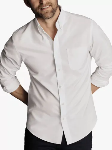 Charles Tyrwhitt Non-Iron Slim Fit Stretch Oxford Shirt - White - Male