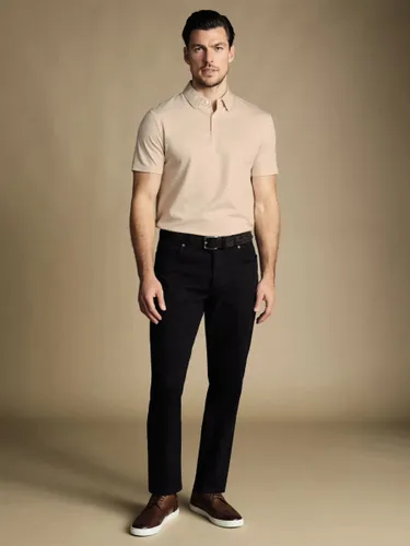 Charles Tyrwhitt Twill 5 Pocket Slim Fit Jeans - Dark Navy - Male