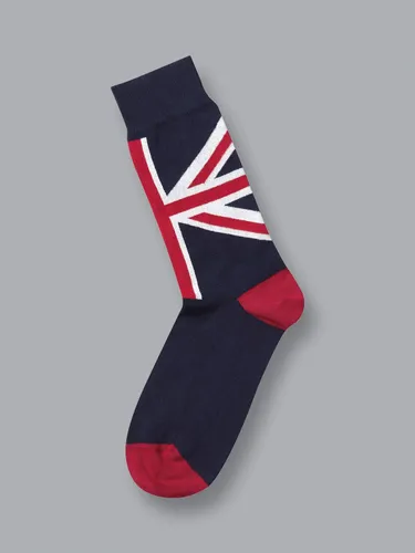 Charles Tyrwhitt Union Jack Socks, Navy - Navy - Male