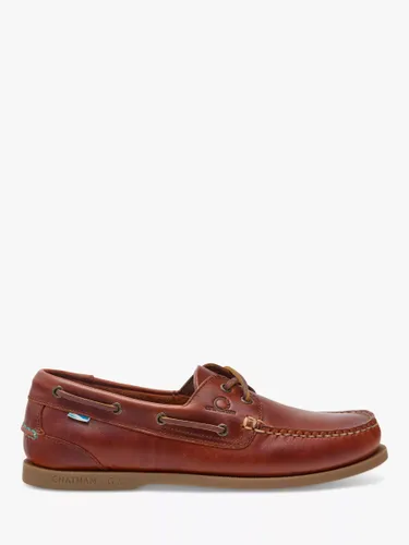 Chatham Deck II G2 Leather Boat Shoes, Chestnut - Chestnut - Male