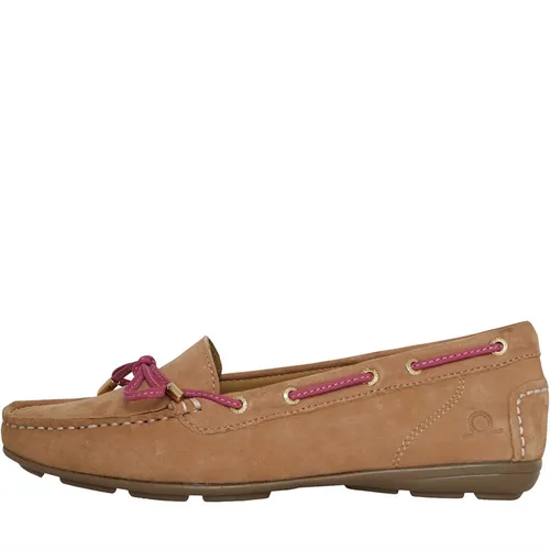 Chatham Marine Womens Paxos Driving Moccasins Tan Suede