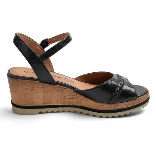 CHATTAWAK Women's 9jodynoir41 Heeled Sandal