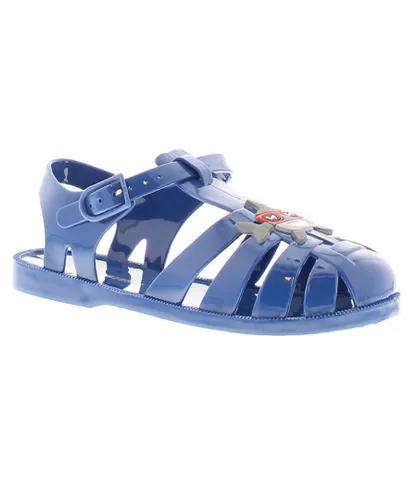 Chatterbox Boys Younger Childrens Sandals Jelly Snap navy