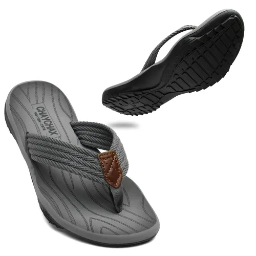 ChayChax Men's Flip Flops Outdoor Sports Thong Sandals Soft