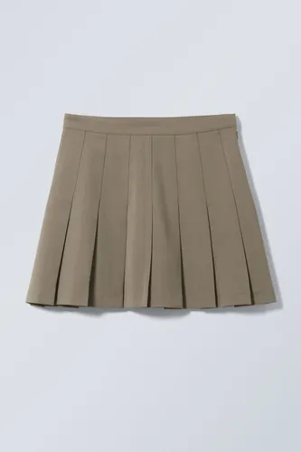 Check Skirt - Beige