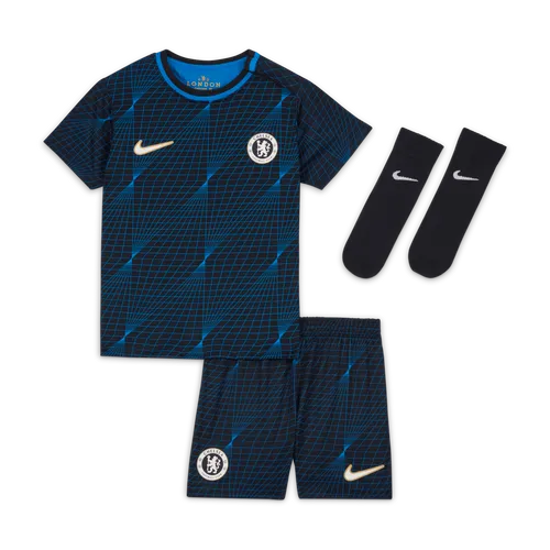 Chelsea F.C. 2023/24 Away Baby/Toddler Nike Dri-FIT 3-Piece Kit - Blue - Polyester