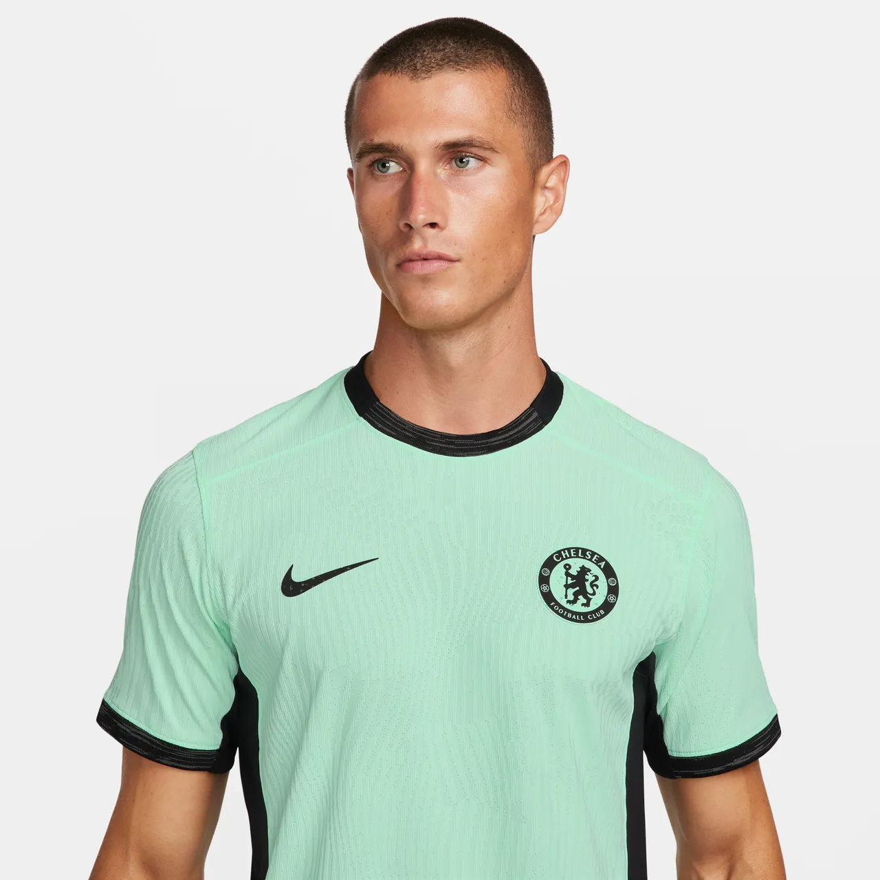 Chelsea F.C. 2023/24 Match Third Men's Nike Dri-FIT ADV Football Shirt - Green - Polyester