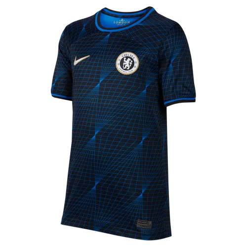 Chelsea F.C. 2023/24 Stadium Away Older Kids' Nike Dri-FIT Football Shirt - Blue - Polyester