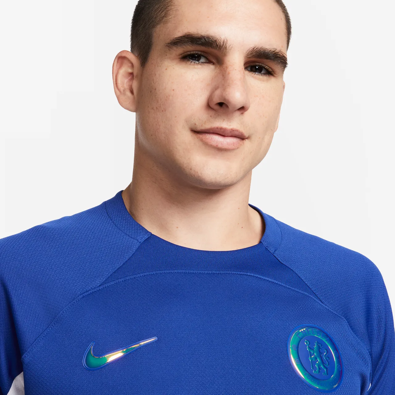 Chelsea F.C. 2023/24 Stadium Home Men's Nike Dri-FIT Football Shirt - Blue - Polyester