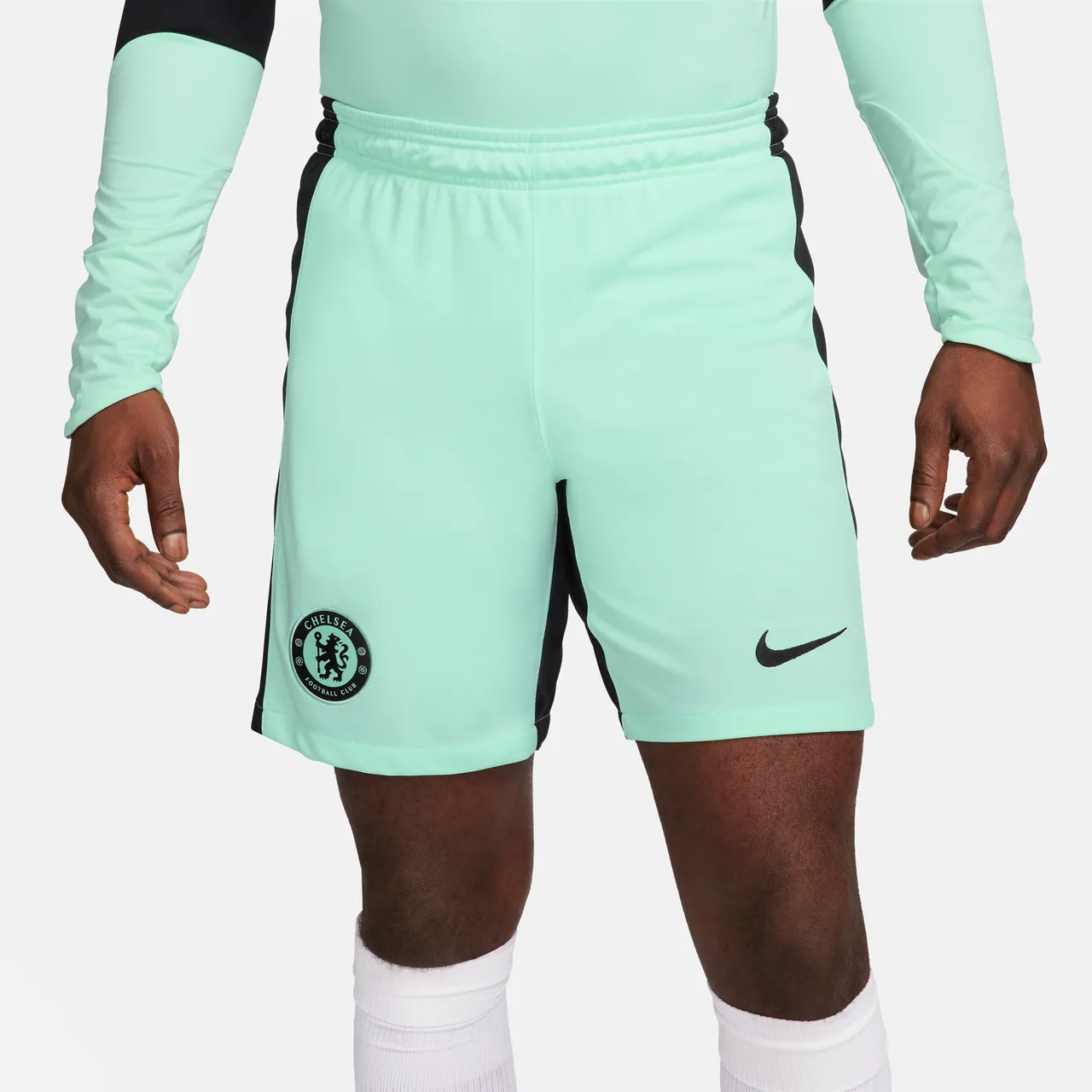 Chelsea F.C. 2023/24 Stadium Third Men's Nike Dri-FIT Football Shorts - Green - Polyester