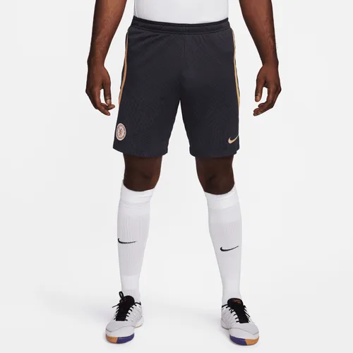 Chelsea F.C. Strike Men's Nike Dri-FIT Knit Football Shorts - Blue - Polyester