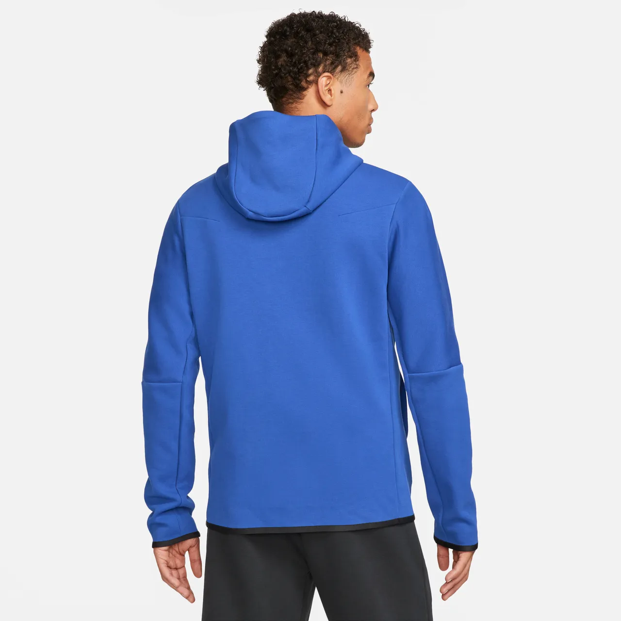 Chelsea F.C. Tech Fleece Windrunner Men's Nike Full-Zip Hoodie - Blue - Cotton