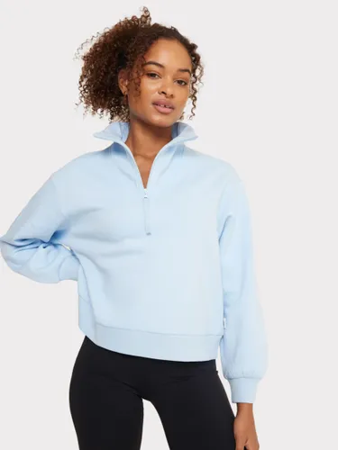 Chelsea Peers 3/4 Zip Sweatshirt - Blue - Female