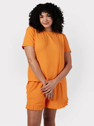 Chelsea Peers Curve Ribbed Short Pyjamas - Orange - Female