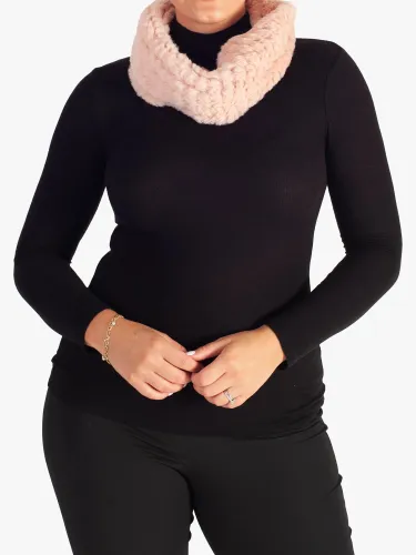 chesca Faux Fur Snood - Soft Pink - Female