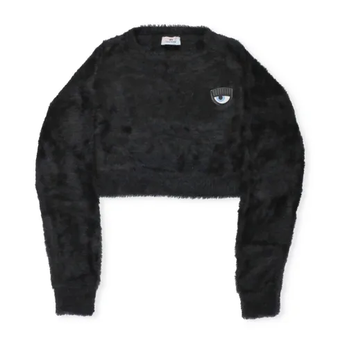 Chiara Ferragni Collection , Chiara Ferragni Sweaters Black ,Black female, Sizes: