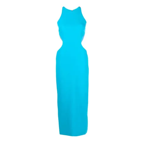 Chiara Ferragni Collection , cut-out-detail-halterneck-dress ,Blue female, Sizes: