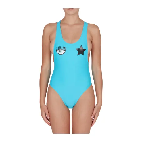 Chiara Ferragni Collection , One-piece Swimsuit ,Blue female, Sizes: