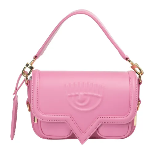 Chiara Ferragni Collection , Plain Handbag with Detachable Strap ,Pink female, Sizes: ONE SIZE