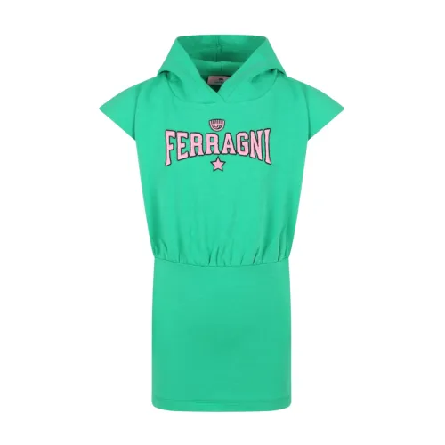 Chiara Ferragni Collection , Sleeveless Tops ,Green female, Sizes: