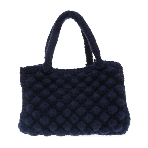 Chica London , Blue Lana Crochet Shopping ,Blue female, Sizes: ONE SIZE