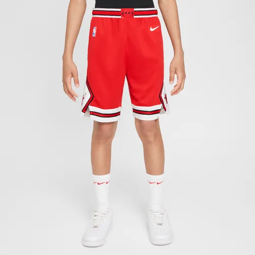 Chicago Bulls 2023/24 Icon Edition Older Kids' (Boys') Nike NBA Swingman Shorts - Red - Polyester