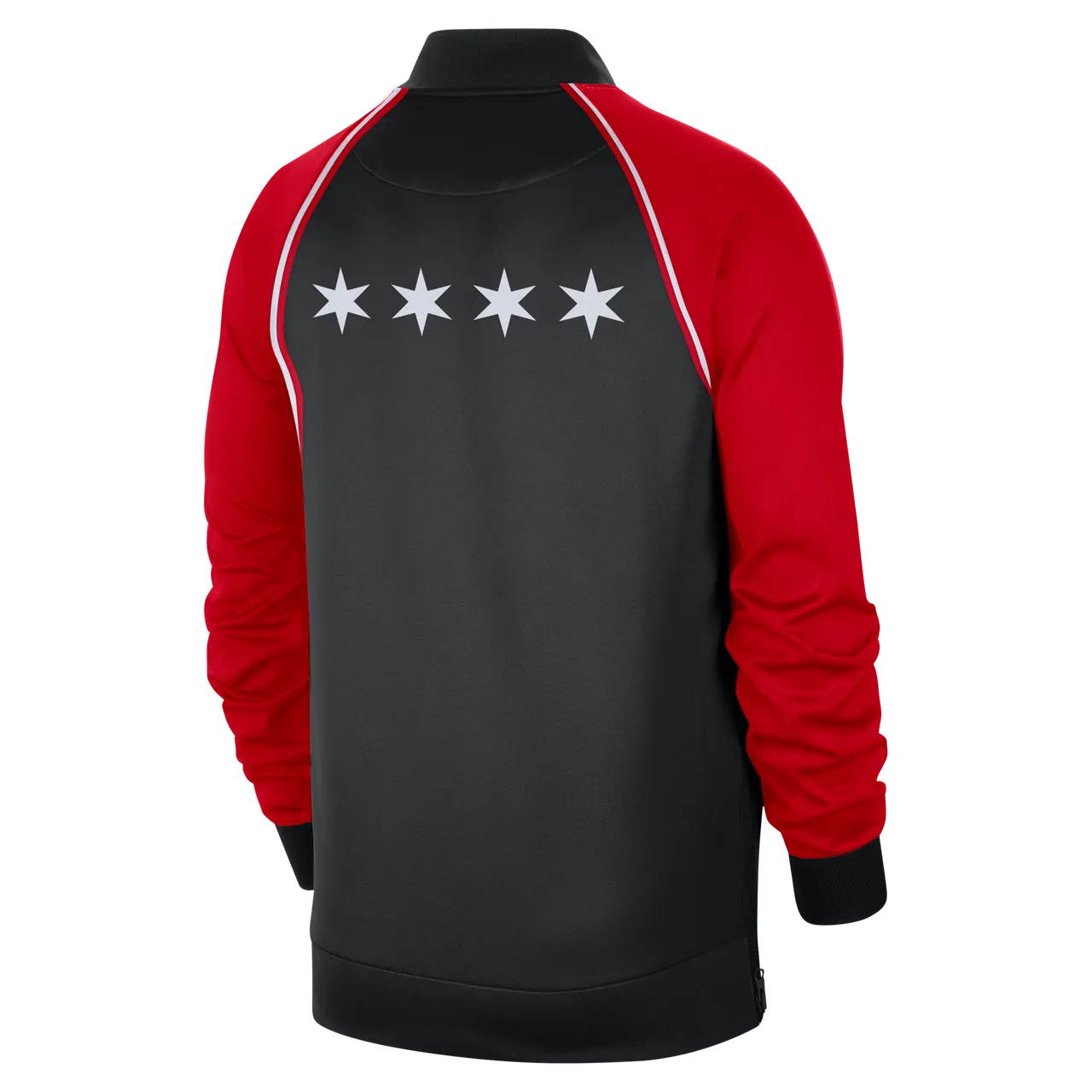 Chicago Bulls Showtime City Edition Men's Nike Dri-FIT Full-Zip Long-Sleeve Jacket - Black - Polyester