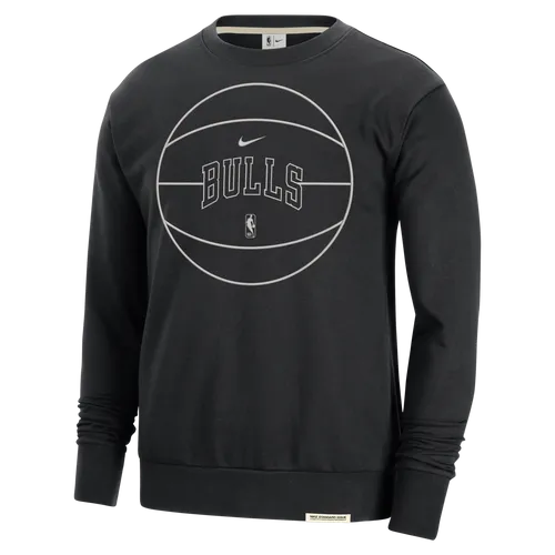 Chicago Bulls Standard Issue Men's Nike Dri-FIT NBA Sweatshirt - Black - Polyester