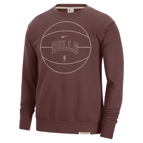 Chicago Bulls Standard Issue Men's Nike Dri-FIT NBA Sweatshirt - Brown - Polyester