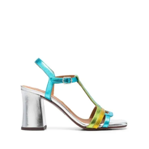 Chie Mihara , Color-Block Ankle Strap Sandals ,Multicolor female, Sizes: