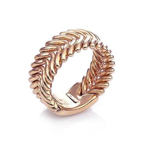 Chimento Armillas 18ct Rose Gold Arrow Pattern Ring