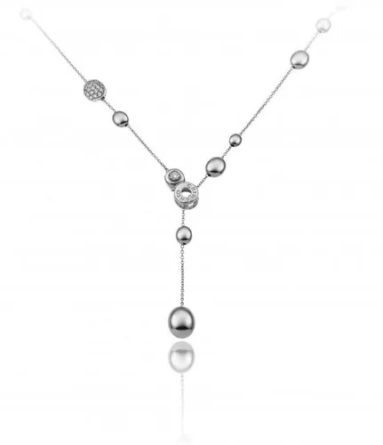 Chimento Armillas Acqua 18ct White Gold 0.27ct Diamond Necklace