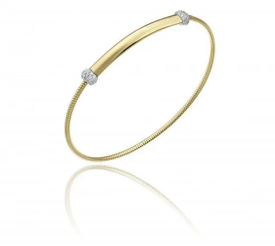 Chimento Bamboo Flirt 18ct Yellow Gold 0.23ct Diamond Bracelet