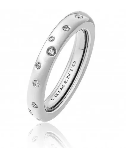 Chimento Forever 18ct White Gold Diamond Adjustable Size-Fit Slim Ring - 140