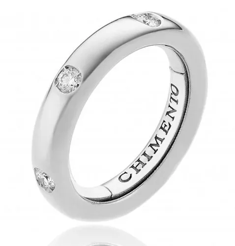 Chimento Forever Stack Me 18ct White Gold Diamond Adjustable Size-Fit Ring - 140