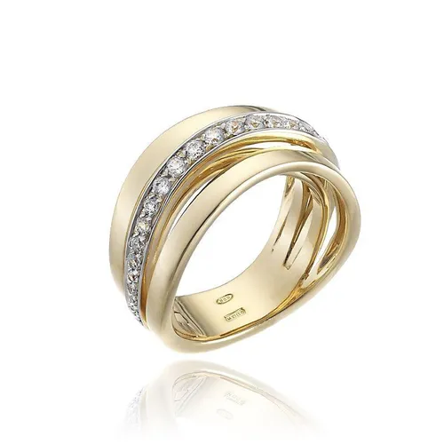 Chimento Stretch Nuvola 18ct Yellow Gold 0.37ct Diamond Ring
