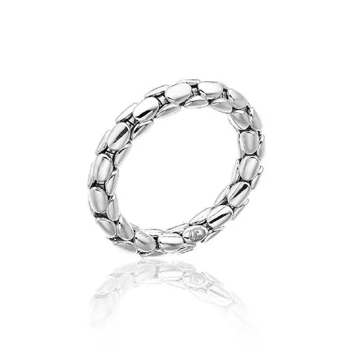 Chimento Stretch Spring 18ct White Gold Ring