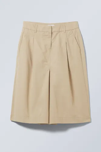 Chino Midi Lenght Skirt - Beige