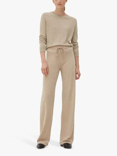 Chinti & Parker Cashmere Wide-Leg Trousers - Oatmeal - Female